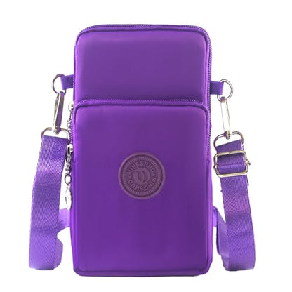 JANKS Small Crossbody Bags for Women Mini Cell Phone Purses Handbag Shoulder Bag - color: 010 Purple