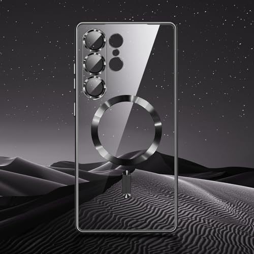 Hurgoer for Samsung Galaxy S26 Case.Soft TPU Electroplated Frame Cover with Clear Back.Drop Tested Protective Full Body Case.Thin Light Slim (Black, S26) - color: Black, size: S26