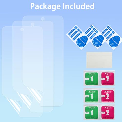 LOOKSEVEN 3 Pack Hydrogel Film For Samsung Galaxy S8 & S9 - size: S8 / S9