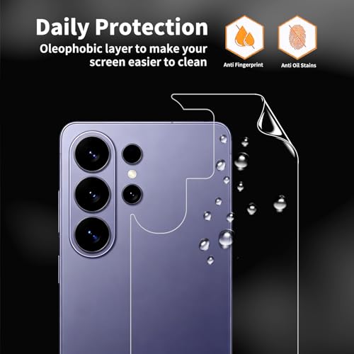3-Pack PET Plastic Soft Film Back Protector for Galaxy S26 Ultra 5G - size: Galaxy S26 Ultra Back Film