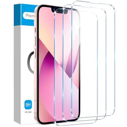 Fotbor for [3 Pack] iPhone 16e/13/13 Pro/14 Screen Protector Glass, 9H Tempered Glass Case Friendly HD Film Accessories iPhone 16e 13 13Pro 14 6.1" - size: iPhone 16e/13/13 Pro/14 - 6.1 inch