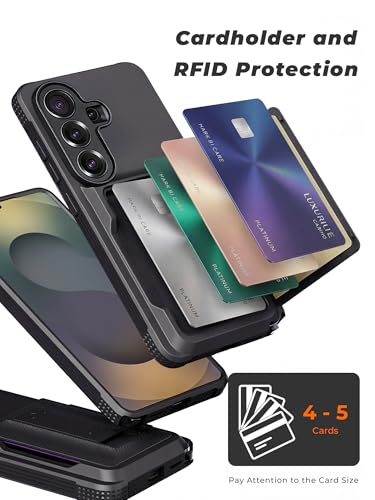 for Samsung Galaxy S26 Plus Case Wallet with Card Holder Black - color: Black, size: Samsung Galaxy S26 Plus Case