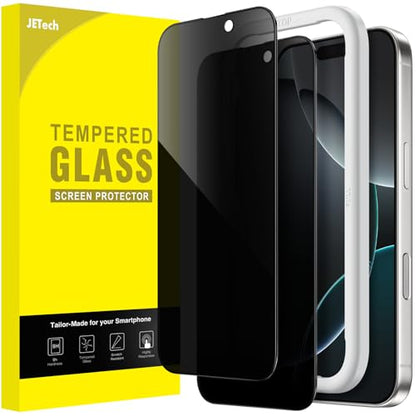 JETech Privacy Screen Protector for iPhone 16 Pro, 2-Pack - size: iPhone 16 Pro