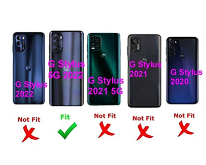 Replacement Single Sim Card Tray SD Slot Holder for Motorola Moto G Stylus (5G) 2022 XT2215 - Steel Blue - color: Blue