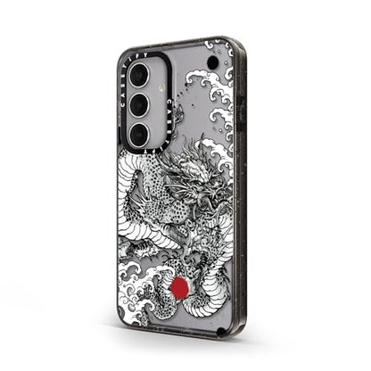 CASETiFY for Galaxy S24 Case - Impact | 8.2 ft. 4x Military Grade Drop Protection | Power Dragon | Black - color: Power Dragon, size: Galaxy S24 (6.2")