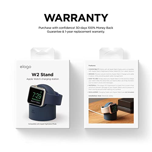 elago W2 Charger Stand for All Apple Watch Series - color: Jean Indigo