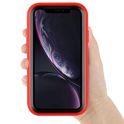 Co-Goldguard Case for iPhone XR Case 3-Layer Heavy Duty Bumper Cover Military Grade Drop Protection Shockproof Phone Case for iPhone XR 6.1 RedBlack - color: RedBlack