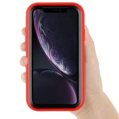 Co-Goldguard Case for iPhone XR Case 3-Layer Heavy Duty Bumper Cover Military Grade Drop Protection Shockproof Phone Case for iPhone XR 6.1 RedBlack - color: RedBlack