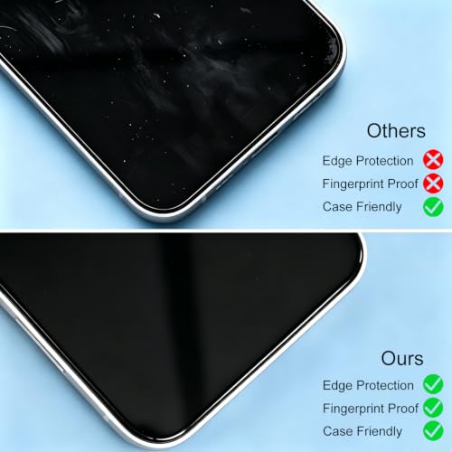 2 Pack Full Coverage Screen Protector for iPhone 17 (6.3") & Frame