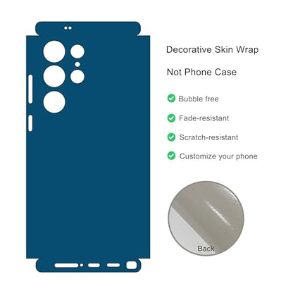 2 Pack Skin Wraps Compatible with Samsung Galaxy S24 Ultra (Blue) - color: Blue