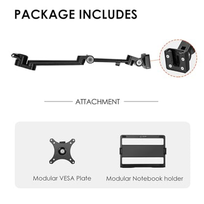 TARION 19" Modular Arm Mount with Tablet Holder VESA Mount Titanrig Arm X - size: Arm X (Monitor / Laptop)