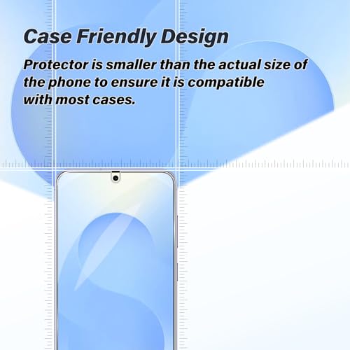 BIGFACE Galaxy S25 Tempered Glass Screen Protector + Camera Lens Protector [ 2 + 2 Pack ][Case Friendly] [Anti-Scratch] [Ultrasonic Fingerprint Unlock] Clear HD Protective Film for Samsung Galaxy S25 - size: Galaxy s25(6.2")