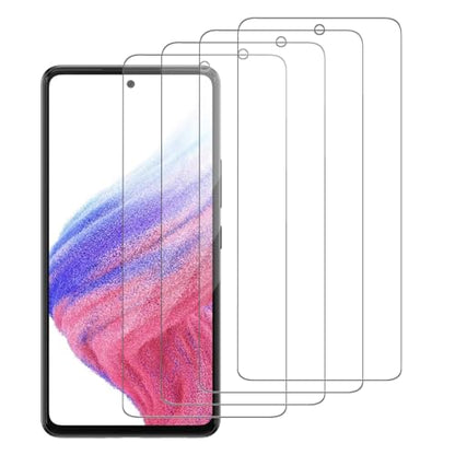 4 Pack Glass Screen Protector Compatible for Samsung Galaxy A53 5G / SM-A536U SM-A536U1 [9H Hardness]-HD Screen Tempered Glass, Scratch Resistant,Easy Install [Case Friendly] - size: Galaxy A53 5G