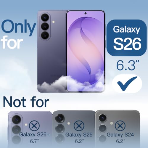 JETech Magnetic Case for Galaxy S26, Compatible with MagSafe, Cobalt Violet | Full Camera Lens Protection, Shockproof Protective Phone Cover, Scratch Resistant Clear Back - color: Cobalt Violet, size: Galaxy S26