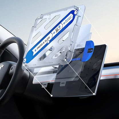Glass Film with Positioning Frame for 3 Y Screen Protector Center Control Screen Protections Film