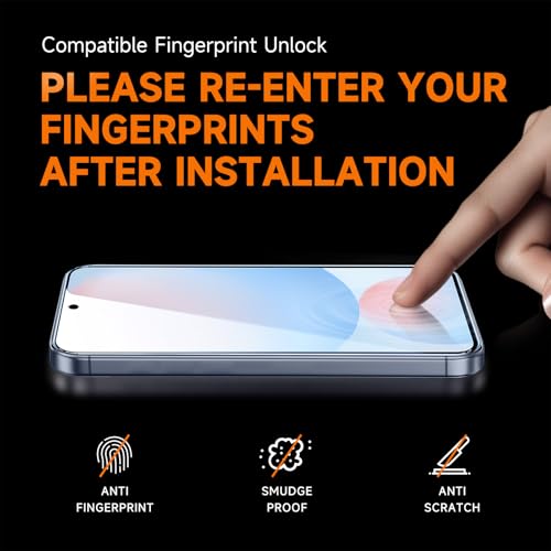 MAGIC JOHN 2 Pack for Samsung Galaxy S24 FE Tempered Glass Screen Protector - size: S24 FE 6.7inch