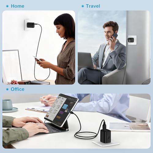 USB Wall Charger Plug Multi Port Quick Charge Block Cube 3.1A Power Adapter - color: all black