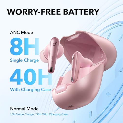 Soundcore by Anker Liberty 4 NC Wireless Earbuds - color: Pastel Pink