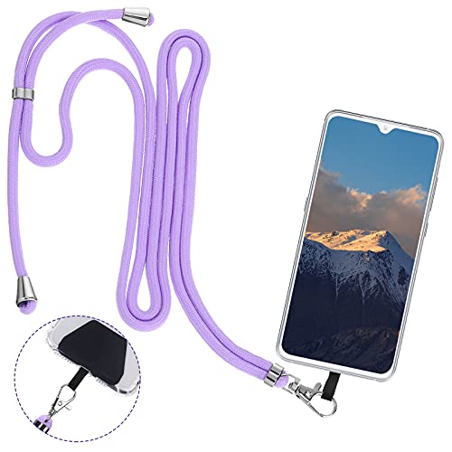 Weewooday 4 Pcs Phone Lanyard Crossbody Phone Strap, Solid Color Series - color: Solid Color Series