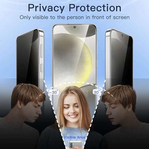 JETech Privacy Screen Protector for Samsung Galaxy S24 Plus, 2-Pack - size: Galaxy S24 Plus