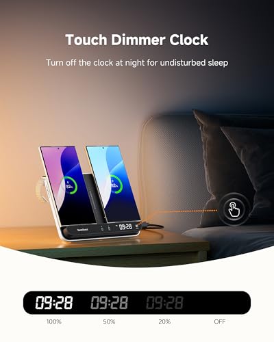 Dual Wireless Charger for Galaxy S26/S25/S24/S23, for Samsung Watch 8/7/5/4