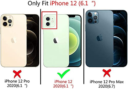 Compatible for iPhone 12 Case with Strap Holder Stand - Black | Wristband Kickstand, Clear Soft TPU, Adjustable Finger Hand Grip Loop, Shockproof Bumper Rugged Cover - color: Black, size: iPhone 12 6.1"