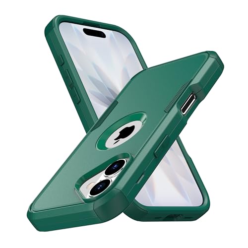 MXX for iPhone 17 Case, Heavy Duty 3 in 1 Wing Design Protective Cover with MagSafe, Phone Case 2025 (Green) - color: Green, size: iPhone 17