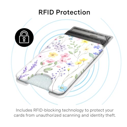 VELVET CAVIAR compatible with MagSafe Wallet - Magnetic Card Holder - color: Enchanted Floral