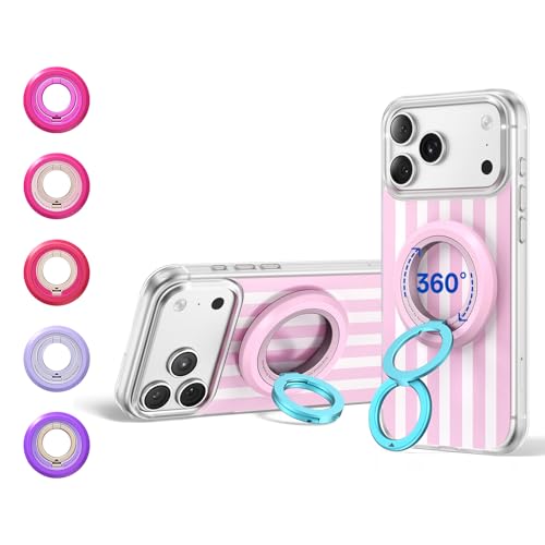 SYNCWIRE Magnetic Phone Ring Holder, for MagSafe Phone Grip Stand Kickstand - color: Candy Pop