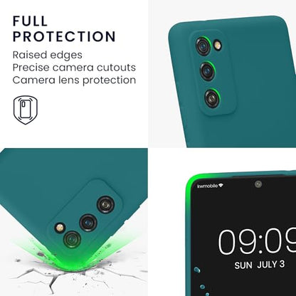 kwmobile Case Compatible with Samsung Galaxy S20 FE Case - Protective Slim TPU Phone Cover - Soft Matte Finish - Teal Matte - color: teal matte, size: Galaxy S20 FE