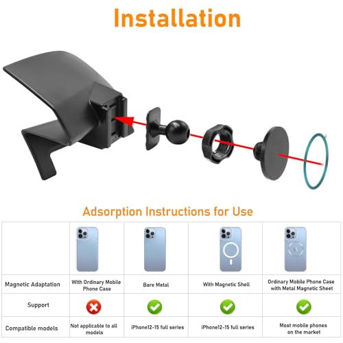 for Toyota Tundra Phone Holder 2007-2013 for Air Vent,Black - size: 07-13 Tundra Phone Holder