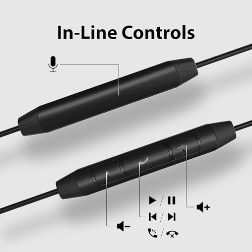 Avantree Resolve –3.5mm AUX Wired Open-Ear Earbuds w/Mic & Over-Ear Hook