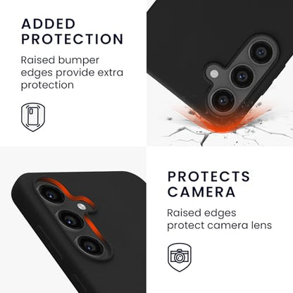 kwmobile Case Compatible with Samsung Galaxy S24 FE Case - Soft Slim Protective TPU Silicone Cover - Black - color: black, size: Galaxy S24 FE