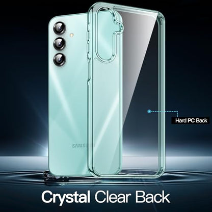 JETech Case for Samsung Galaxy A16, Anti-Yellowing, Light Green | Shockproof Protection, Scratch Resistant Hard PC Back, Durable Transparent TPU Bumper - color: Light Green, size: Galaxy A16