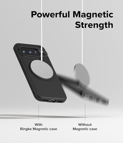 Ringke Onyx Designed for Google Pixel 10 Pro XL Case [Compatible with MagSafe and Pixelsnap] Oil & Dirt Resistant Enhanced Grip Non-Slip Texture Lightweight Cover - Magnetic Black - color: Magnetic Black, size: Pixel 10 Pro XL