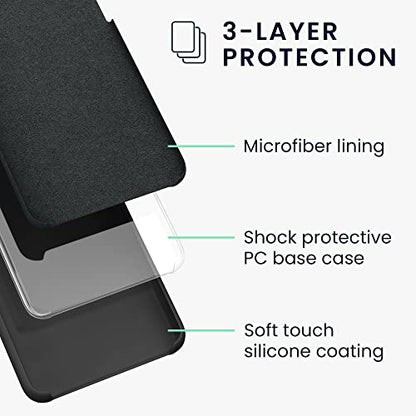 kwmobile Case Compatible with Samsung Galaxy A52 / A52 5G / A52s 5G Case - Slim TPU Silicone Phone Cover - Soft Touch Finish - Arctic Night - color: Arctic Night, size: Galaxy A52 / A52 5G / A52s 5G