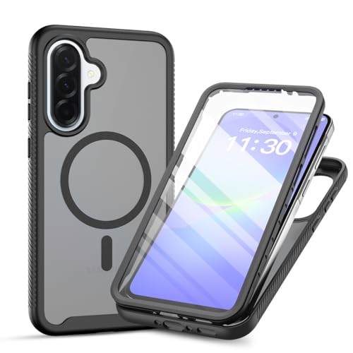 Magnetic Phone Case for Samsung Galaxy A37 / A36 /A56, Black - color: Black