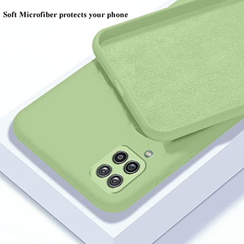 Soft Silicone Protective Case for Samsung A42 5G (Green) | Matte Soft Touch for Samsung Galaxy A42 5G Phone Case Silicone Slim Cute Anti-Fingerprint Elegant Cover Shockproof Aesthetic - color: Green