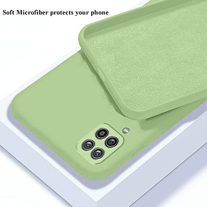 Soft Silicone Protective Case for Samsung A42 5G (Green) | Matte Soft Touch for Samsung Galaxy A42 5G Phone Case Silicone Slim Cute Anti-Fingerprint Elegant Cover Shockproof Aesthetic - color: Green