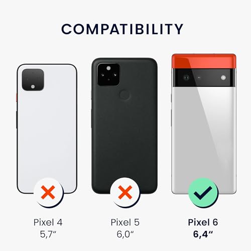 kwmobile Case Compatible with Google Pixel 6 Case - TPU Silicone Phone Cover with Soft Finish - Cool Glacier - color: Cool Glacier, size: Pixel 6