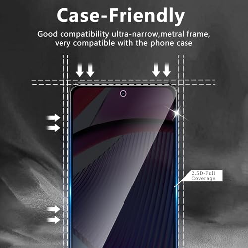 3 Pack Privacy Screen Protector Designed for Motorola Moto G Stylus 5G 2023 /G Power 5G 2023,Full Coverage Anti-Spy Tempered Glass Film,9H Hardness,Anti-Fingerprint,Bubble Free,Easy to Install - size: Moto G Power 5G 2023 FK3