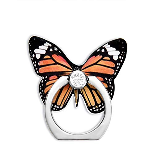 VELVET CAVIAR Cell Phone Ring Holder - Finger Ring & Stand - Improves Phone Grip Compatible with iPhone, Galaxy, Most Smartphones (Butterfly) - color: Butterfly