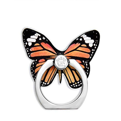 VELVET CAVIAR Cell Phone Ring Holder - Finger Ring & Stand - Improves Phone Grip Compatible with iPhone, Galaxy, Most Smartphones (Butterfly) - color: Butterfly