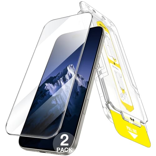 JETech Screen Protector for iPhone 15 Pro Max, 2-Pack - size: iPhone 15 Pro Max