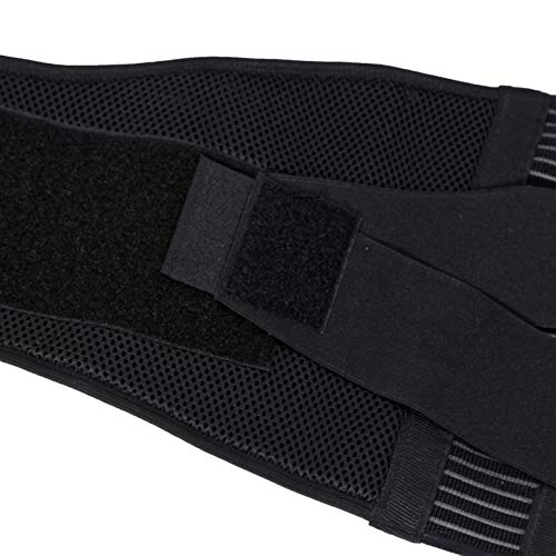 NeoTech Care Adjustable Compression Back Brace Lumbar Support Belt, Black, Size M - size: Medium (Pack of 1)