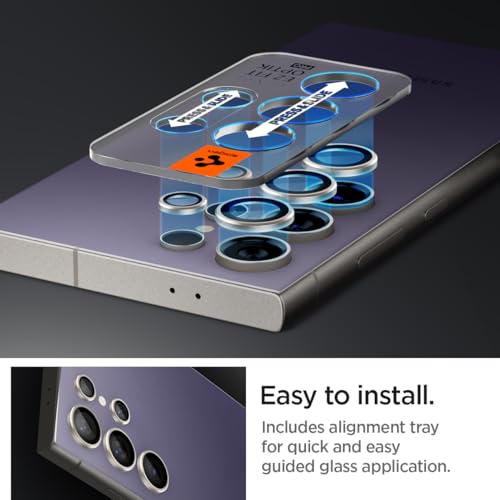 Spigen Camera Lens Protector for Galaxy S24 Ultra - Titanium Violet[2 Pack] - color: Titanium Violet