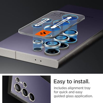 Spigen Camera Lens Protector for Galaxy S24 Ultra - Titanium Violet[2 Pack] - color: Titanium Violet