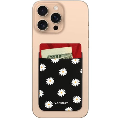 Vandel Pocket – Designer Stick-On Fabric Phone Wallet for Women and Men, Cute Credit Card Holder for Back of Phone and iPhone Case, Stretchy Fabric Adhesive Sleeve for All iPhones and Androids | Stylish Credit Card Holder for Phone Case, Stick On Back of