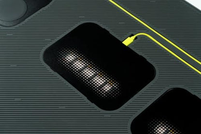 Angry miao Wireless Charging Mouse Pad, Large RGB Gaming Desk Mat with Fast Wireless Charging Area, Extended Non-Slip Mousepad for Office and Gaming, Durable Water-Resistant Surface