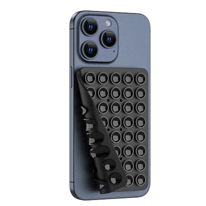 Double Sided Silicone Suction Phone Holder Mount, Silicon Accessory for iPhone and Android, Hands-Free Mirror Shower Phone Holder, TikTok Videos and Selfies (Combo G) - color: Combo G